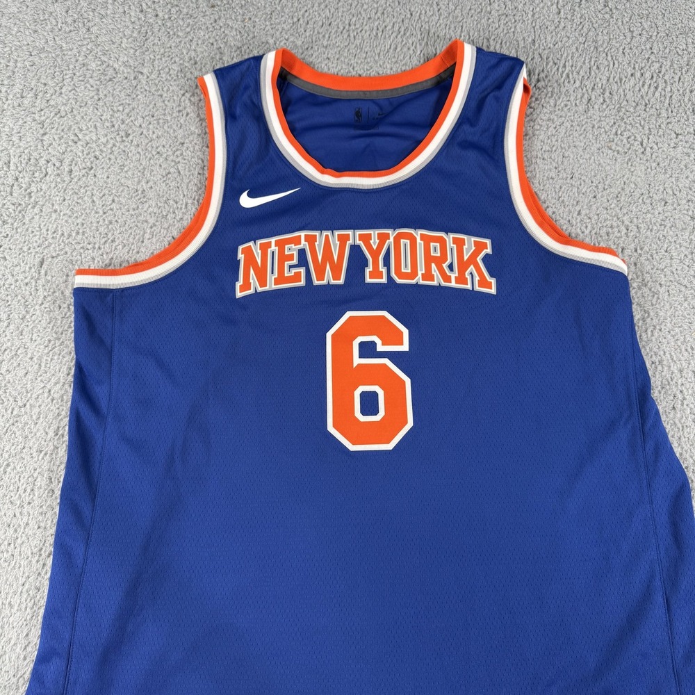 New York Knicks Jersey Mens 2XL NBA Basketball Kristaps Porzingis Nike Dri Fit - Picture 4 of 12